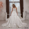 Strapless White Princess Wedding Dresses Bride Frock Vestidos De Novia